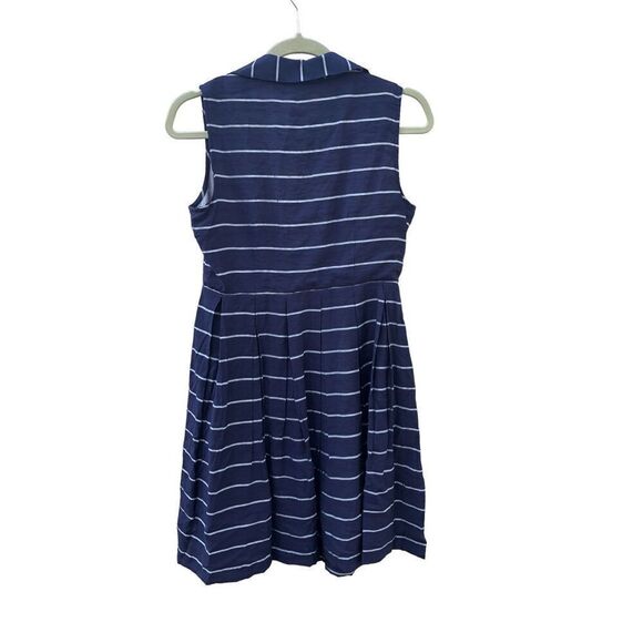 Talbots Women's Blue Striped Outlet Button Down Dress Size 6 - Picture 2 of 4